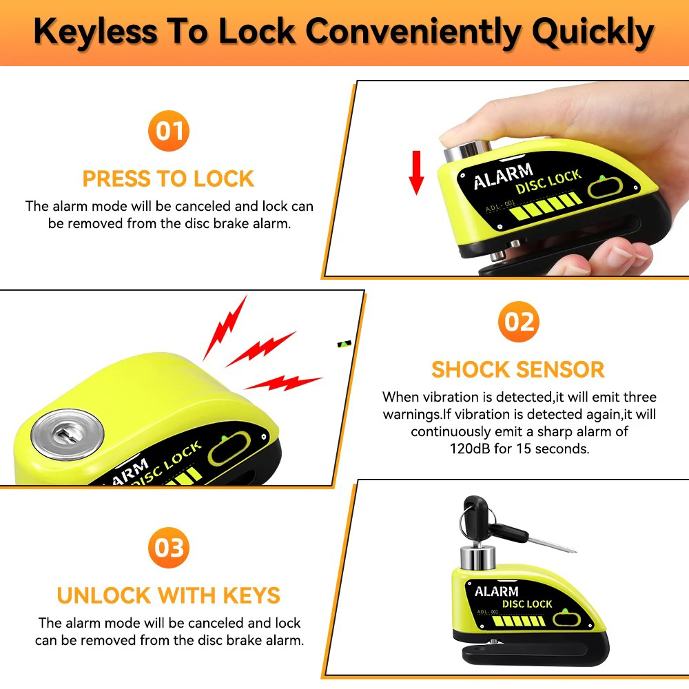 Extractme Motorcycle Lock with - Disc Lock Brake 评论和价格